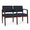 Lesro Lenox 2 Seat Tandem Seating W/ Arm, 44 in W 26 in L 31.5 in H LW2103 - alternate 1